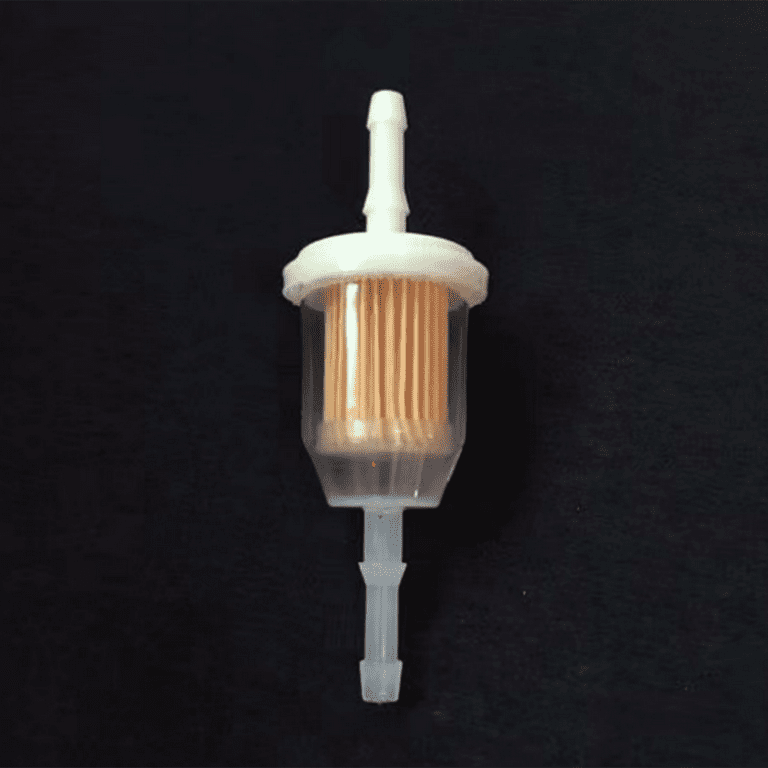 Inline gas online filter lawn mower