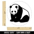 thumbnail image 2 of Cute Giant Panda Bear Sitting Self-Inking Rubber Stamp Ink Stamper - Pink Ink - Medium 1 Inch, 2 of 7