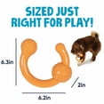thumbnail image 4 of goDog Looper Puzzle Dog Toy, Orange, One Size, 4 of 10