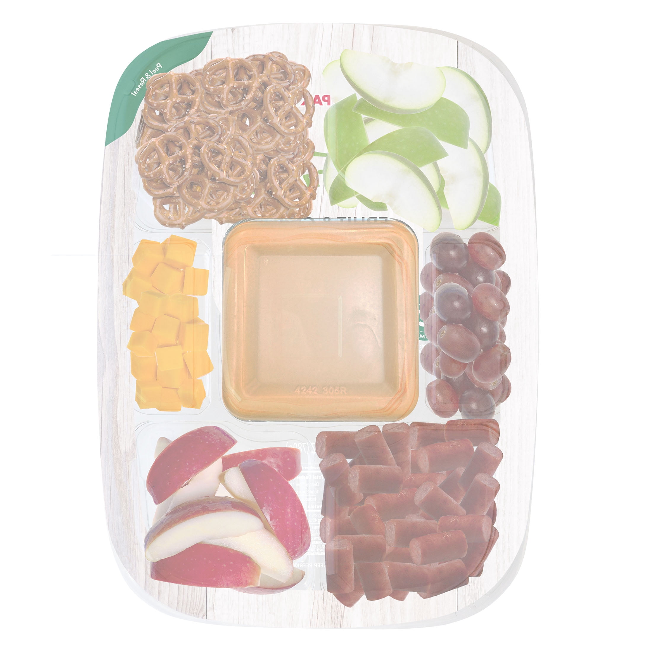 Crunch Pak CharFruiterie Fun and Fresh Sliced Apple Tasting Board Family-Sized Snack Tray, 27oz Tray