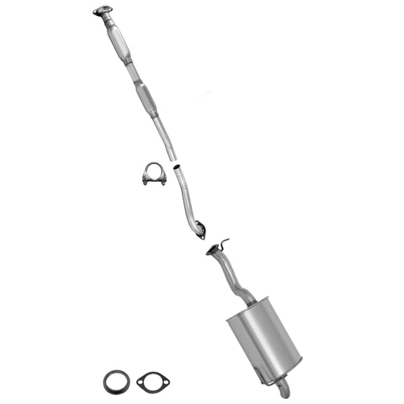 Northeastern Exhaust Resonator Assembly & Muffler Fits 2004 Subaru Legacy 2.5L & 2004 Subaru Outback 2.5L - Direct Fit | System Kit
