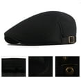thumbnail image 7 of Walbest Casual Men Mesh Breathable Beret Hat Polyester Solid Color Hollow Beret Cap Visor Hat, 7 of 7