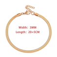 thumbnail image 1 of Blade Snake Chain Anklet For Women Width 3/4/5mm Gold Color Foot Bracelet On Leg Stainless Steel Chain Beach Accessories Jewelry, 1 of 5