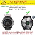 thumbnail image 5 of For Fenix 5X/Fenix 6X QuickFit Watch Band,26mm Metal Stainless Steel Wristband Strap with Security Buckle for Garmin Fenix 5X/5X Plus,Fenix 6X Pro/Sapphire,Fenix 3,Quatix 3,Tactix Bravo,Blac, 5 of 6