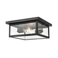 thumbnail image 3 of 4122-PBK Millennium Lighting Evanton - 2 Light Outdoor Flush Mount-5.25 Inch Tall and 12 Inch Wide-Powder Coated Black Finish, 3 of 4