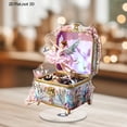 thumbnail image 4 of 2D Plane Rotating Acrylic Music Box With Dancing Or Ballerina Colorful Desktop Decoration., 4 of 5