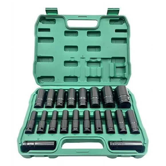 20 Piezas Juego De Datos Llaves Allen Vaso 1/2 Mecanica
