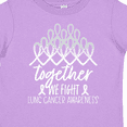 thumbnail image 4 of Inktastic Together, We Fight Lung Cancer Awareness Boys or Girls Toddler T-Shirt, 4 of 5