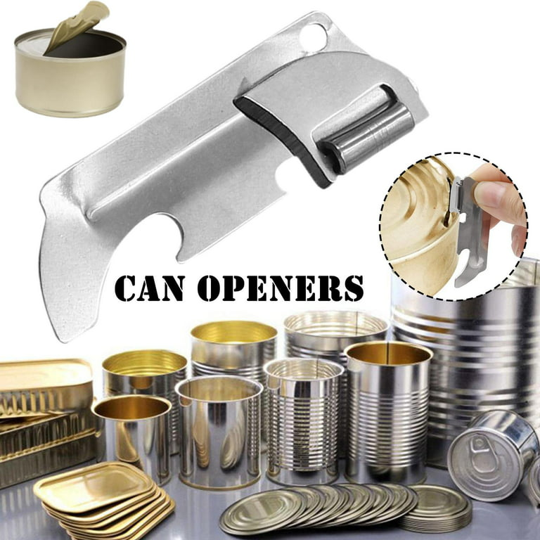xuebi 10Pcs Military Style Can Openers Stainless Steel Camping Can Opener  Army Survival Can Opener Portable Backpack Can Opener for Travel, Kitchen  G4H7 