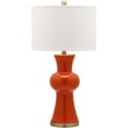 thumbnail image 4 of SAFAVIEH Lola 30 in. H Column Ceramic Table Lamp, Orange, Set of 2, 4 of 5