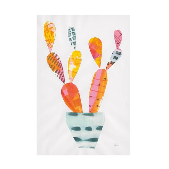 Melissa Averinos 'Collage Cactus IV' Canvas Art