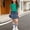 Green, variant on Boys Girls Denim Overalls Set 3 Piece Summer Playwear Bundle Short Sleeve Top and Denim Romper Short with Matching Socks Toddler Kids Jean Overall Suit Purple Size 11 Years
