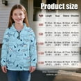 thumbnail image 7 of Uorisanigo Girls Sweatshirts Fashion Oversized Blue Shark Print Long Sleeve Pullover Shirt Top Fall Trendy Clothes Cropped Pullover Hoodies Athletic Tops Quarter-Zip Jacket, 7 of 7