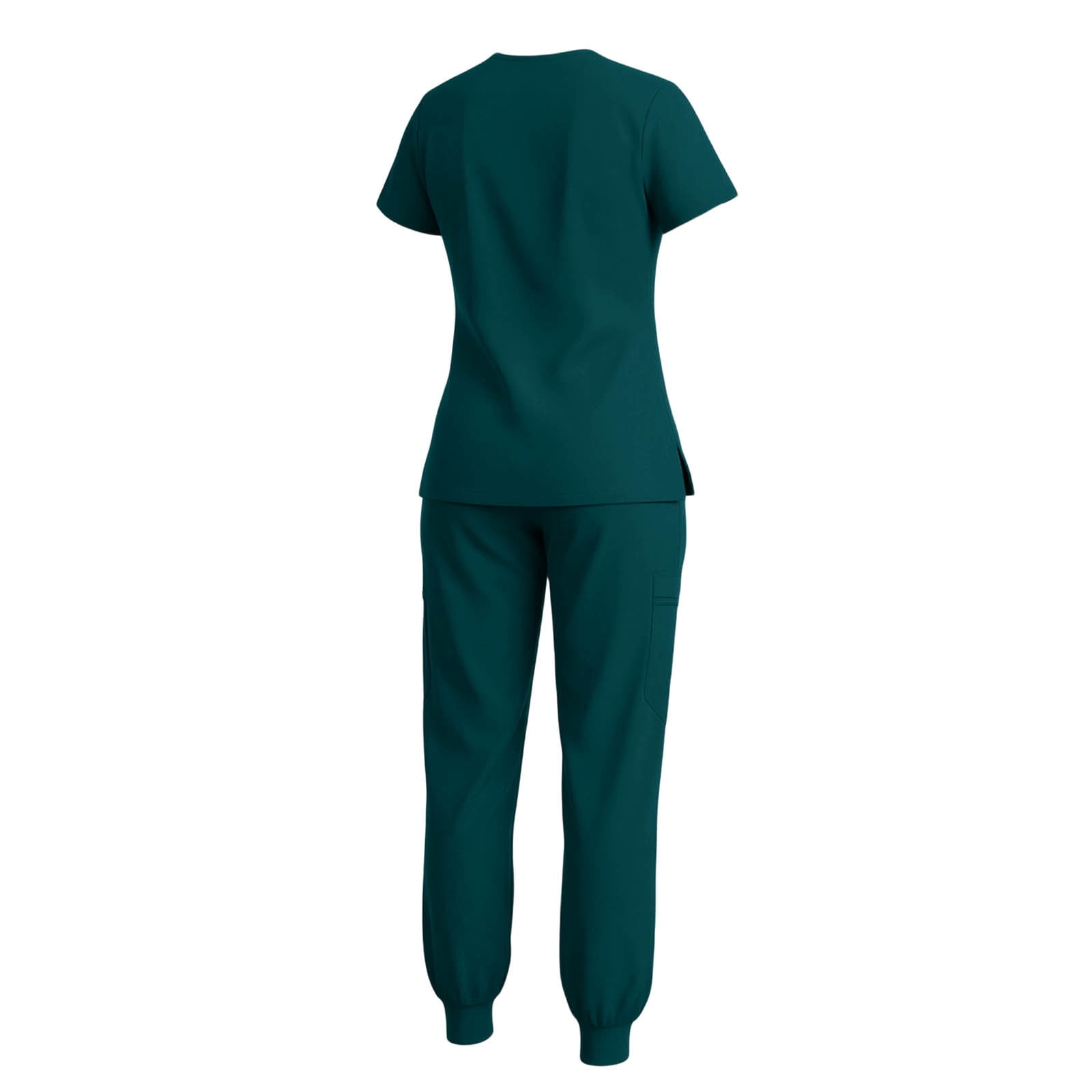 Scrubs for Women Set V-Neck Scrub Top Stretch Jogger Pants Stretchy Scrub Set Womens Workwear Nursing Uniform