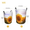 thumbnail image 3 of Fotbe butterflies flying near sunflower in field Pattern Laundry Basket with Handles, Waterproof Large Laundry Hamper, Wash Bag for Corner Dorm, Rolling Laundry Basket with Handles-Medium, 3 of 6