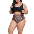 thumbnail image 4 of TOPIO Women Swimsuit Plus Size Swimsuit High Waisted Two Piece Flounce Bikini Swimwear, 4 of 5