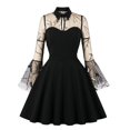 thumbnail image 1 of Vestido IWEMEK con estampado floral bordado vintage de los años 50, 4XL, 1 of 6