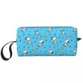 thumbnail image 1 of Neceser personalizado con diseño de Peanuts Charlie Brown Raking Leaves para mujer, estuche de maquillaje de gran capacidad, neceser de almacenamiento de artículos de belleza, 1 of 5