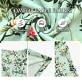 thumbnail image 5 of Asklazy Women's High Waisted Midi Skirt,Knee Length A-Line Flowy Swing Skirt,Soft Stretch Knit Work Skirt,Mother‘s Day,Ju Bai Green,L, 5 of 9
