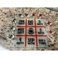 thumbnail image 5 of Adult Shot Glass Drunken Tic Tac Toe Drinking Game Set, 5 of 9