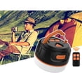 LED Camping Lantern Rechargeable, 4 Light Modes, 2400mAh Power Bank, IP44 Waterproof, Solar Camp Lantern with USB Cable, for Equipment Charging, Life Saving Kit, Hiking, Fishing, Home, Camping