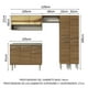 thumbnail image 3 of Cocina Integral 229cm Con Tarja Emilly Madesa 11 Marrón, 3 of 9
