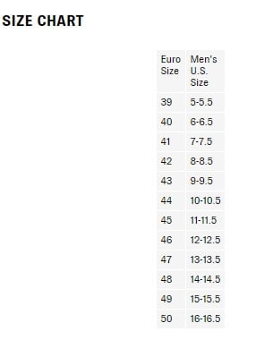 ecco kids size chart