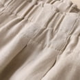 thumbnail image 6 of DHFJKG Womens High Waist Wide Leg Pants Summer Lightweight Elastic Waist Relaxed Fit Pleated Flowy Palazzo Beach Vacation Clothes Leisure Trousers, 6 of 7