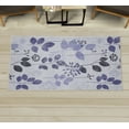 thumbnail image 1 of Floral Decorative Rug, Cartoon Style Arrangement of Fresh Spring Foliage with Abstract Dotted Line Stalks, Quality Carpet for Bedroom Dorm and Living Room, 6 Sizes, Ceil Blue, by Ambesonne, 1 of 1