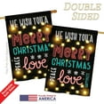 thumbnail image 3 of Breeze Decor BD-XM-H-114144-IP-BO-DS02-US Lightful Merry Christmas Love Winter - Seasonal Christmas Impressions Decorative Vertical House Flag - 28 x 40 in., 3 of 4