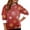 Vermilion, variant on Women's Casual Fashion Plus Velvet Thickened Christmas Print Hooded Sweatshirt for Warm and Comfortable Holiday Season