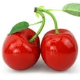 thumbnail image 1 of Cherries Fruit Props Double Cherry Ornaments Photography Artificial Realistic And Beautiful Foam Simulation Food Model, 1 of 11