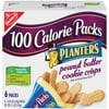 Nabisco 100 Calorie Packs: Planters Peanut Butter 6 Ct Cookie Crisps, 6 pk