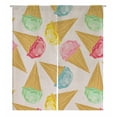 thumbnail image 1 of YUSDECOR Crème Glacée Porte Rideau Fenêtre Couverture Décoration Suspendu Rideau Taille 105x120 CM, 1 of 1