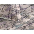 thumbnail image 3 of Ambesonne Tropical Quilted Bedspread Set 3 Pcs, Simple Palm Trees Artwork, Queen, Pale Pink Fuchsia and Teal, 3 of 4