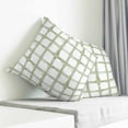thumbnail image 3 of Sage Green Buffalo Plaid Pillow Covers 26x26 Inch Decorative Throw Pillow Cover, Farmhouse Check Stripes Geometric Sofa Pillowcases Accent Cushion Case Home Decor Bedroom Living Room, 3 of 6