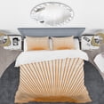 thumbnail image 3 of Designart 'Orange Sun Print III' Moderno Juego de Funda Nórdica, 3 of 5