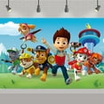 thumbnail image 1 of PAW Patrol Birthday Party Backdrop | Photo Banner | Birthday Theme Decoration (Color-8,W:59" L:83"), 1 of 4