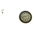 thumbnail image 1 of Reloj de pared con estatua de hoja, obra decorativa, canto de pájaros, alarma, hierro, madera, vidrio, escultura minimalista, adecuado para sala de es, 1 of 7