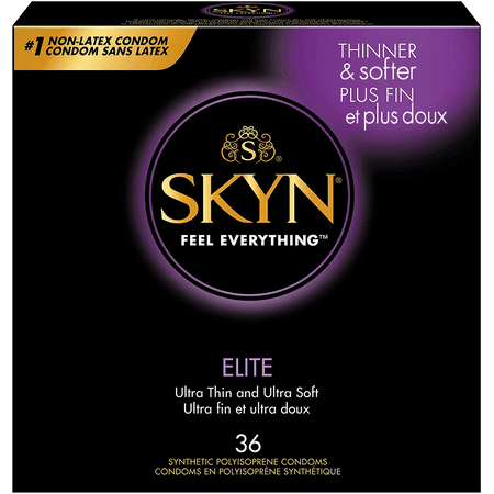 SKYN Elite Non-Latex Lubricated Condoms, 36 Count