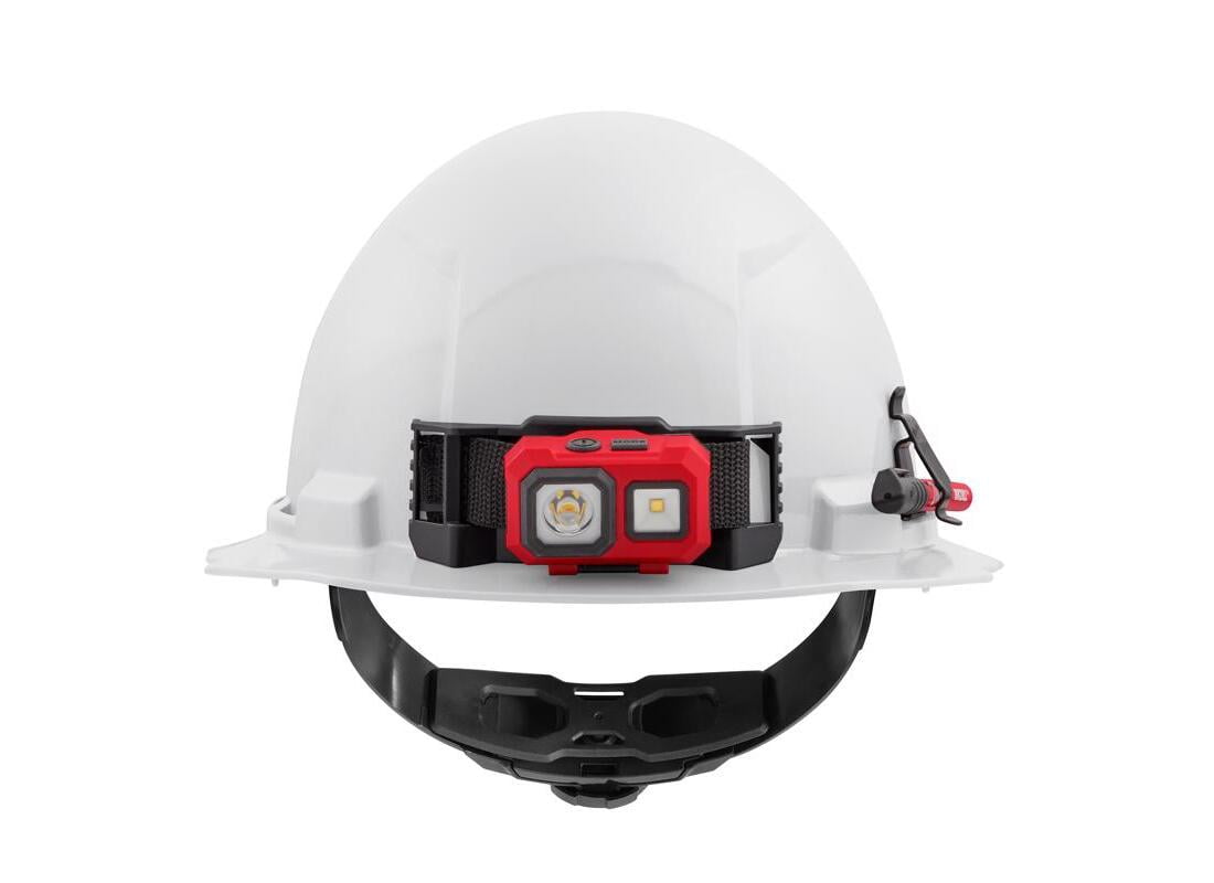 Milwaukee 48-73-1101 Full Brim Hard Hat BOLT 4-Point Ratchet Type 1 Class E Non-Vented White White
