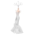 thumbnail image 4 of IDEANATEGRATE White Jewelry Stand with Stable Base for Necklace Display and Bracelet Holder, 4 of 7