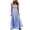 *Blue, variant on Women's Gingham Ruffle Sleeve Maxi Dress,Ladies Smocked Bodice Tiered Long Dress,Summer Square Neck Beach Wedding Guest Dress For Women,Red,S-5XL