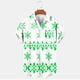 thumbnail image 2 of Mens Manga Corta Botón Abajo Camisas, Navidad Impreso Turndown Cuello Blusa, Top de Moda Casual, 2 of 3