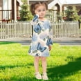 thumbnail image 5 of Girls' long-sleeved dress Embroidered Ball and Butterfly Girls' A-line dress with ribbed cuffs Soft and comfortable, 5 of 6