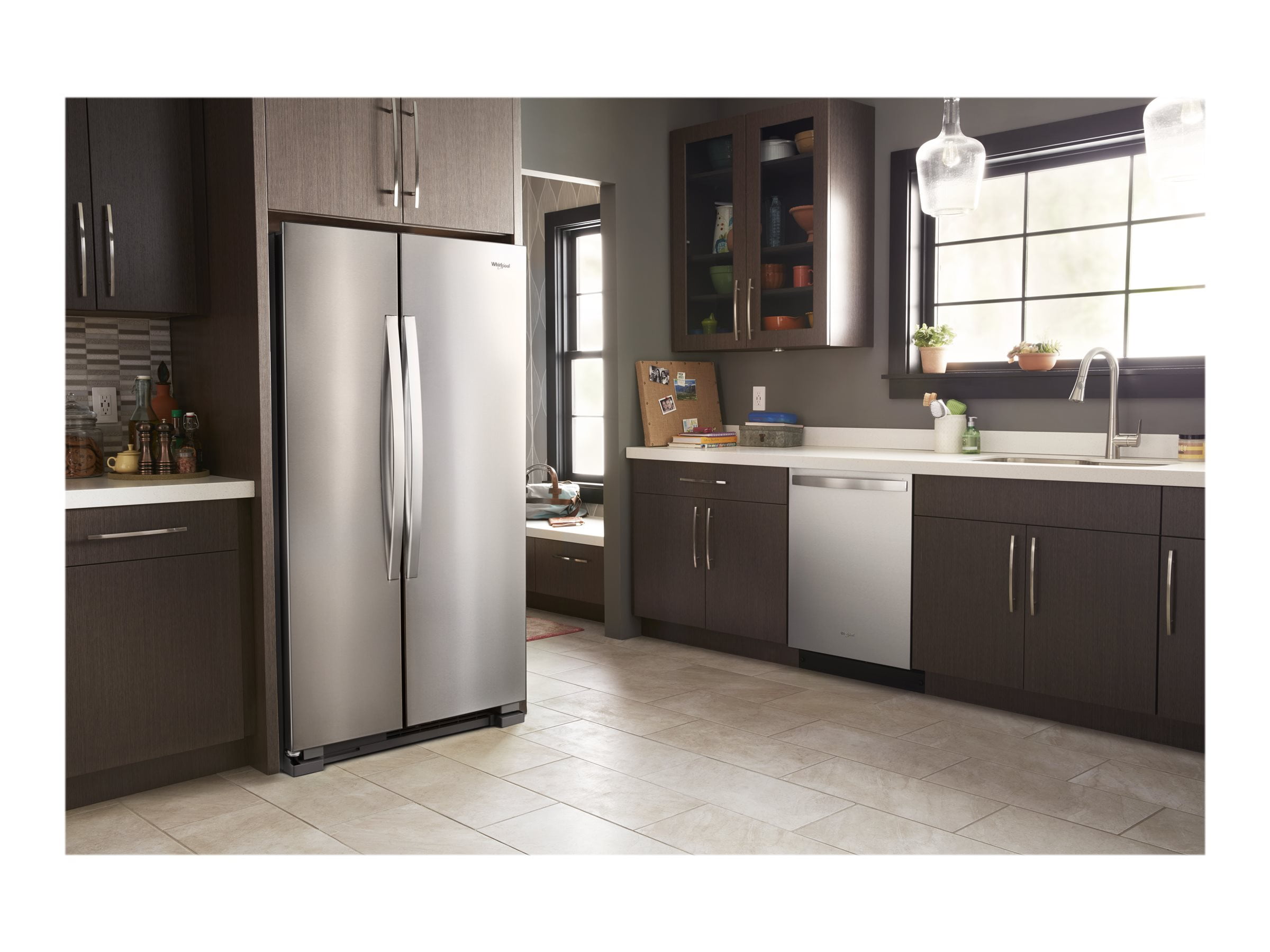 WHIRLPOOL WRS315SNHM side by side freestanding refrigerator