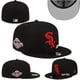 thumbnail image 1 of M-L-B Gorra Chicago White Sox Fitted Hat No Ajustable De Béisbol Completa Cerrada Ala Plana Sombrero 17NS, 1 of 3