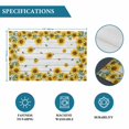 thumbnail image 6 of Sunflowers Placemats Set of 4, Vintage Farm Wildflower Grey Woodgrain Placemats for Dining Table, Place Mats for Kitchen Tabletop, Waterproof Wipeable Dining Table Mats Set, 6 of 9