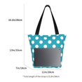 thumbnail image 3 of Lafuoo Sky Blue And White Polka Dot Pattern Canvas Backpack, Zipper Laptop Backpack Travel Bag Sports Bag Unisex-One Size, 3 of 7