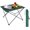 Green, variant on Folding Camping Table with Carry Bag, Portable Lightweight Beach Table with Oxford Fabric and Reinforced Panel for Outdoor, Camping, Picnic, Backyards, BBQ